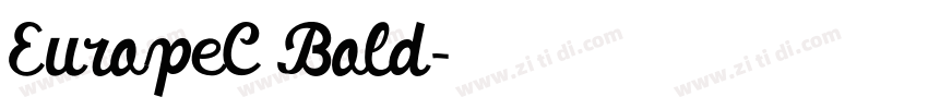 EuropeC Bold字体转换